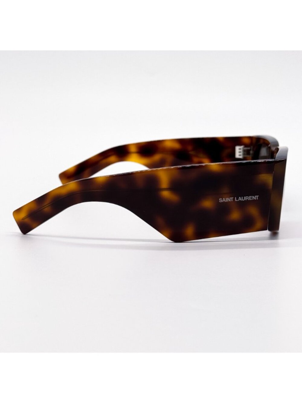 NEW SAINT LAURENT SUNGLASSES SL654 003 WOMEN SQUARE HAVANA/GRAY EYEWEAR - Picture 10 of 14